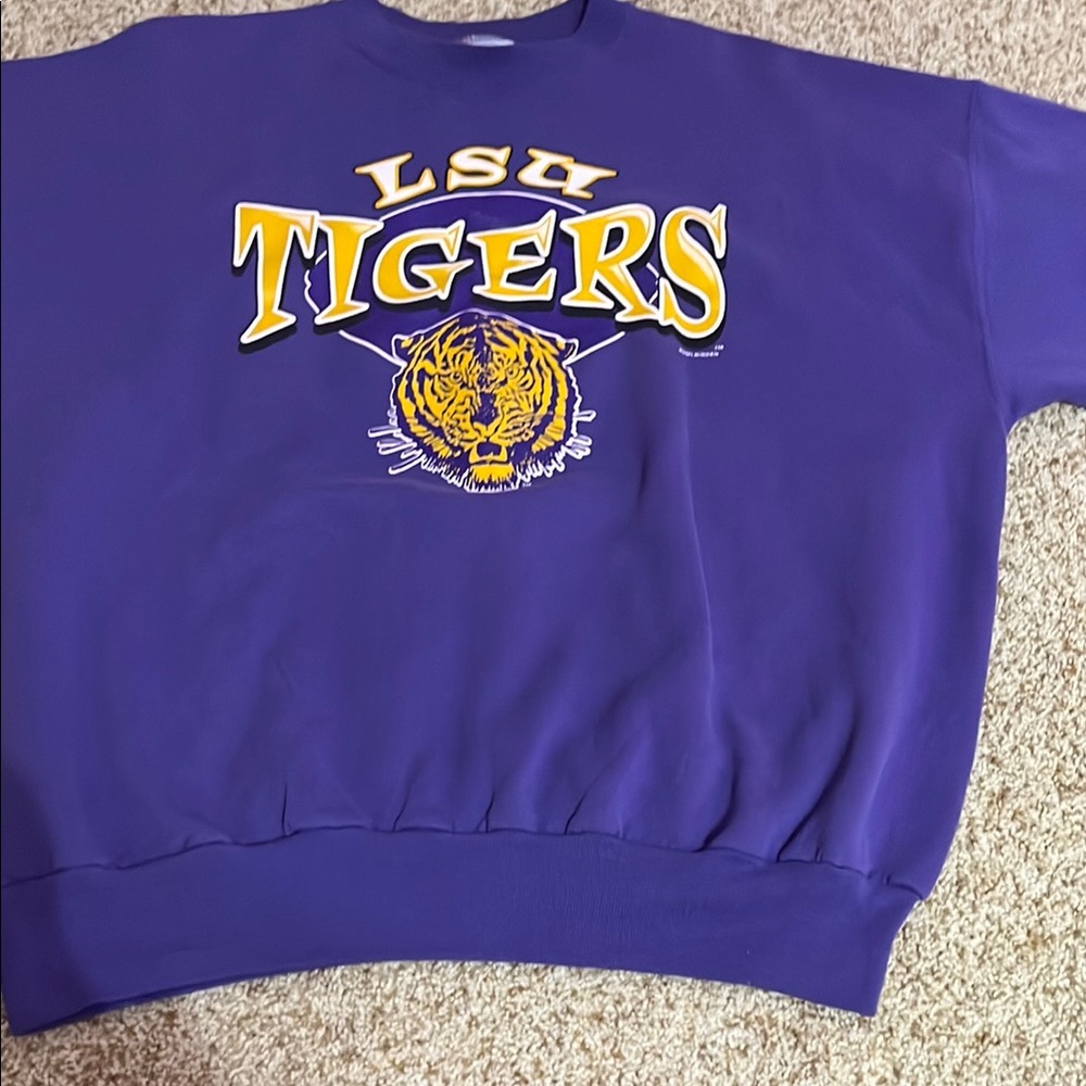 Tigers Purple Kids Sweatshirt